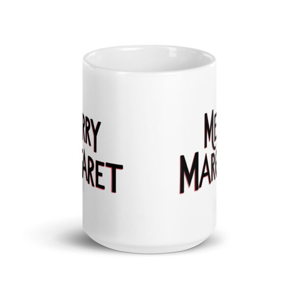 Merry Margaret - White glossy mug - Image 6