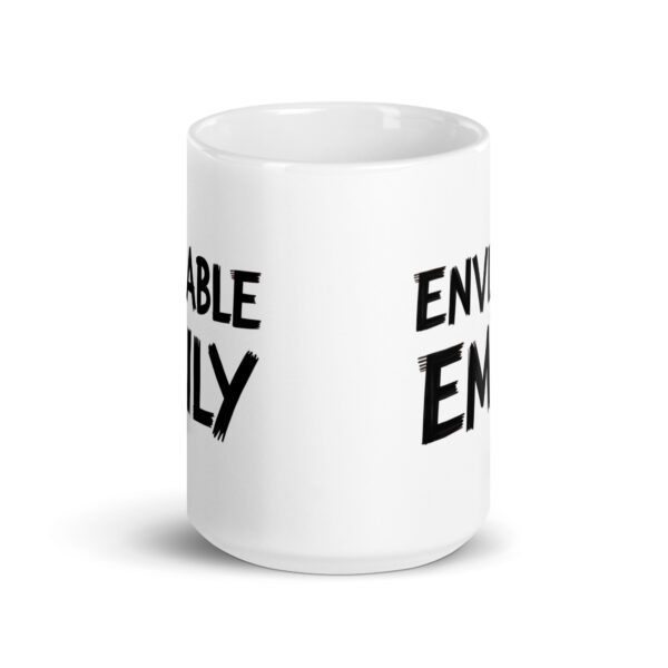 Enviable Emily - White glossy mug - Image 6