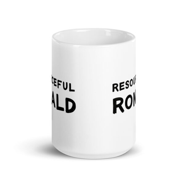 Resourceful Ronald - White glossy mug - Image 6