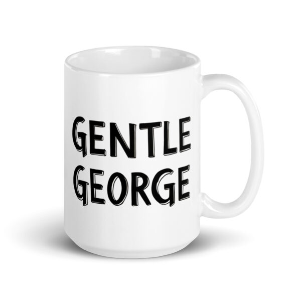 Gentle George - White glossy mug - Image 4
