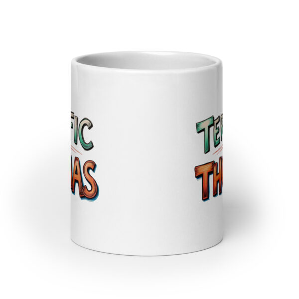 Terrific Thomas - White glossy mug - Image 9