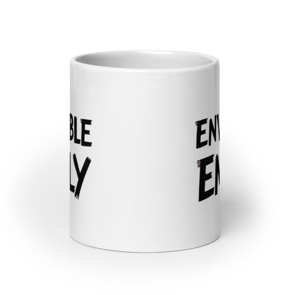 Enviable Emily - White glossy mug - Image 9