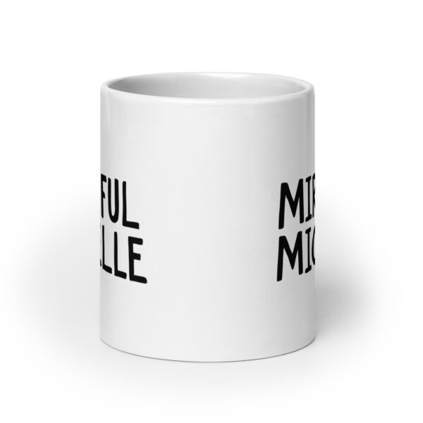 Mirthful Michelle - White glossy mug - Image 9