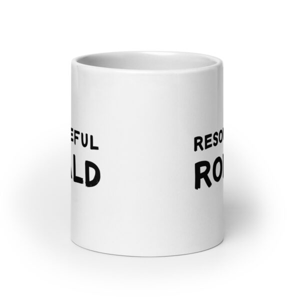 Resourceful Ronald - White glossy mug - Image 9