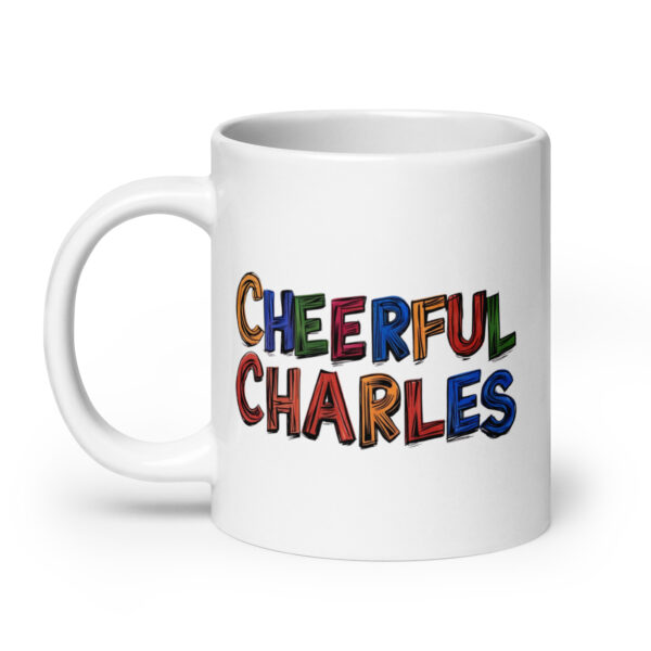 Cheerful Charles - White glossy mug - Image 8