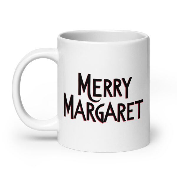Merry Margaret - White glossy mug - Image 8