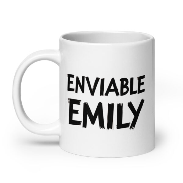 Enviable Emily - White glossy mug - Image 8