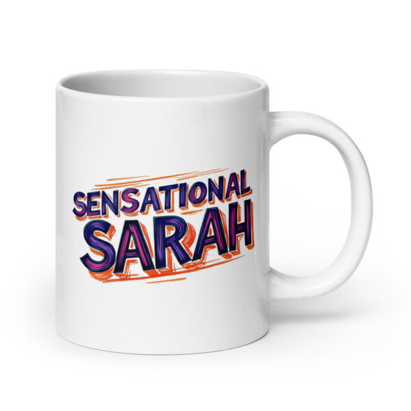 Sensational Sarah - White glossy mug - Image 7