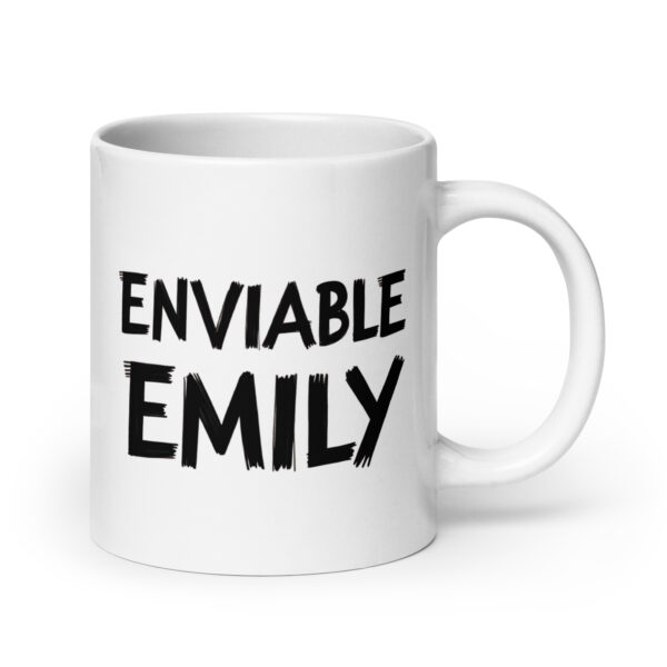 Enviable Emily - White glossy mug - Image 7