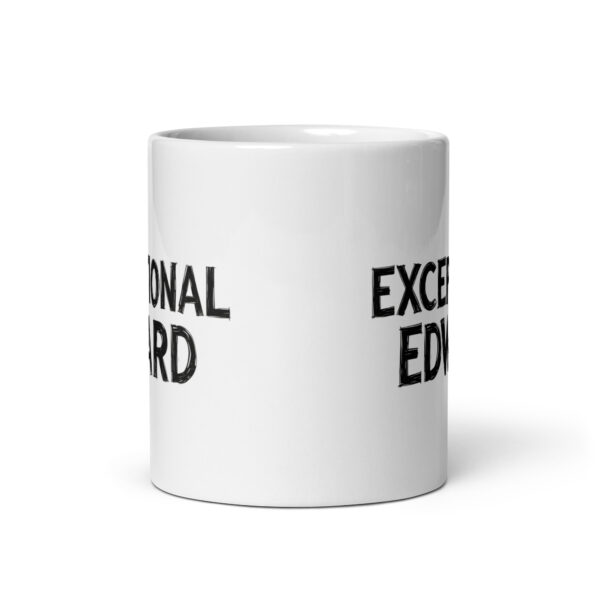 Exceptional Edward - White glossy mug - Image 3