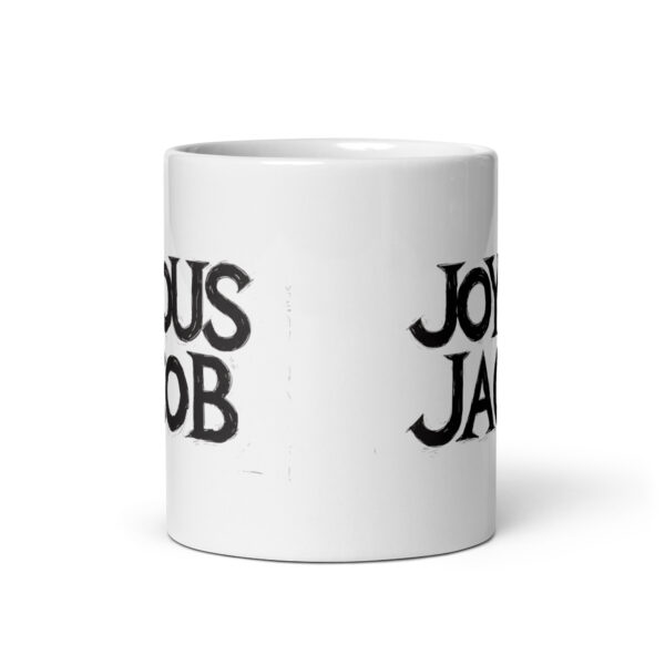 Joyous Jacob - White glossy mug - Image 3