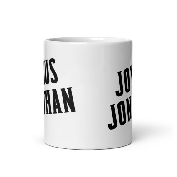 Joyous Jonathan  - White glossy mug - Image 3
