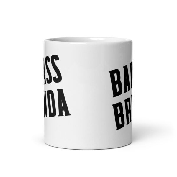 Badass Brenda - White glossy mug - Image 3