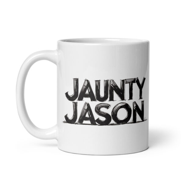 Jaunty Jason - White glossy mug - Image 2