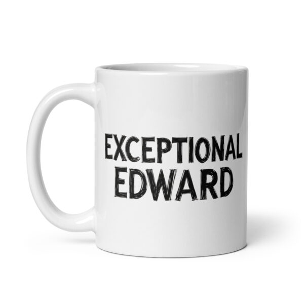 Exceptional Edward - White glossy mug - Image 2
