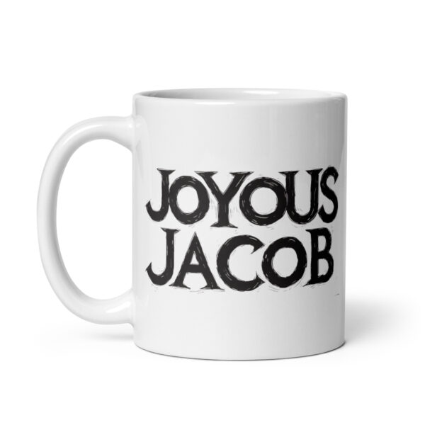 Joyous Jacob - White glossy mug - Image 2