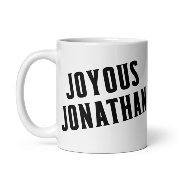 Joyous Jonathan  - White glossy mug - Image 2
