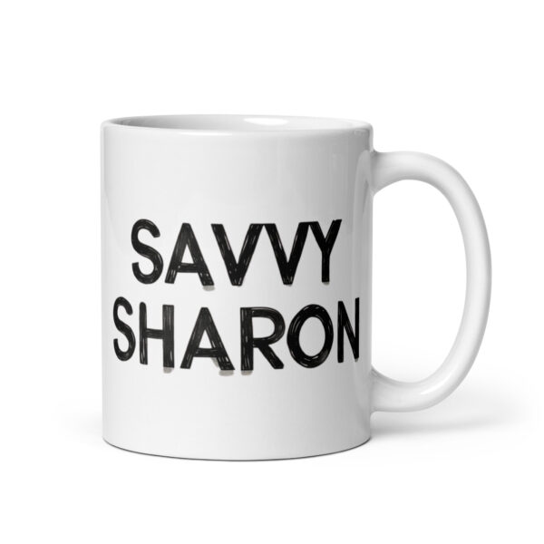 Savvy Sharon – White glossy mug Savvy Sharon – White glossy mug