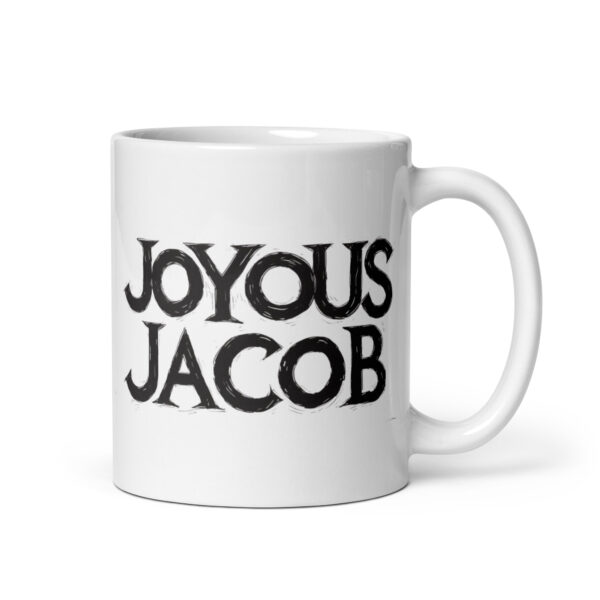 Joyous Jacob – White glossy mug Joyous Jacob – White glossy mug