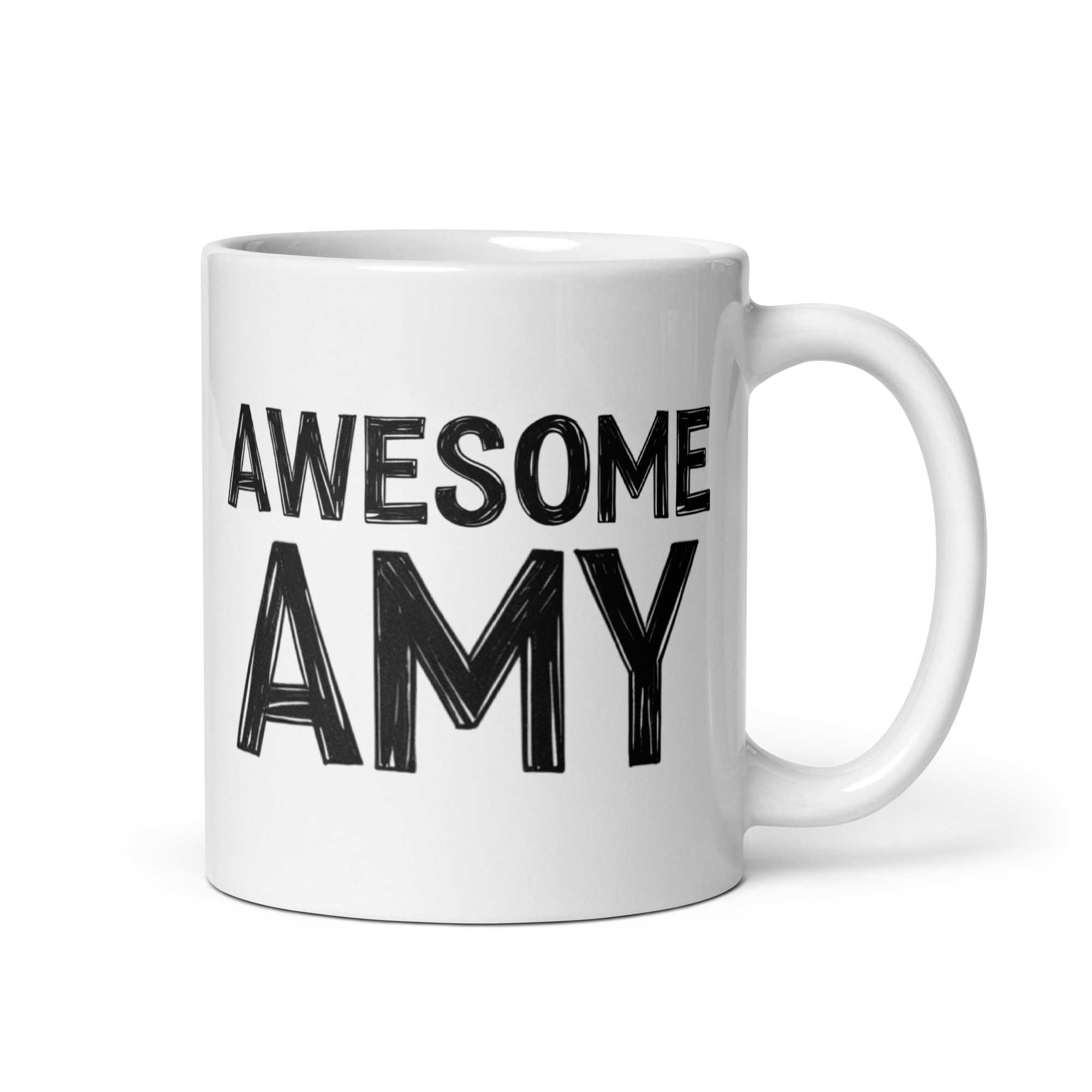 Awesome Amy – White glossy mug