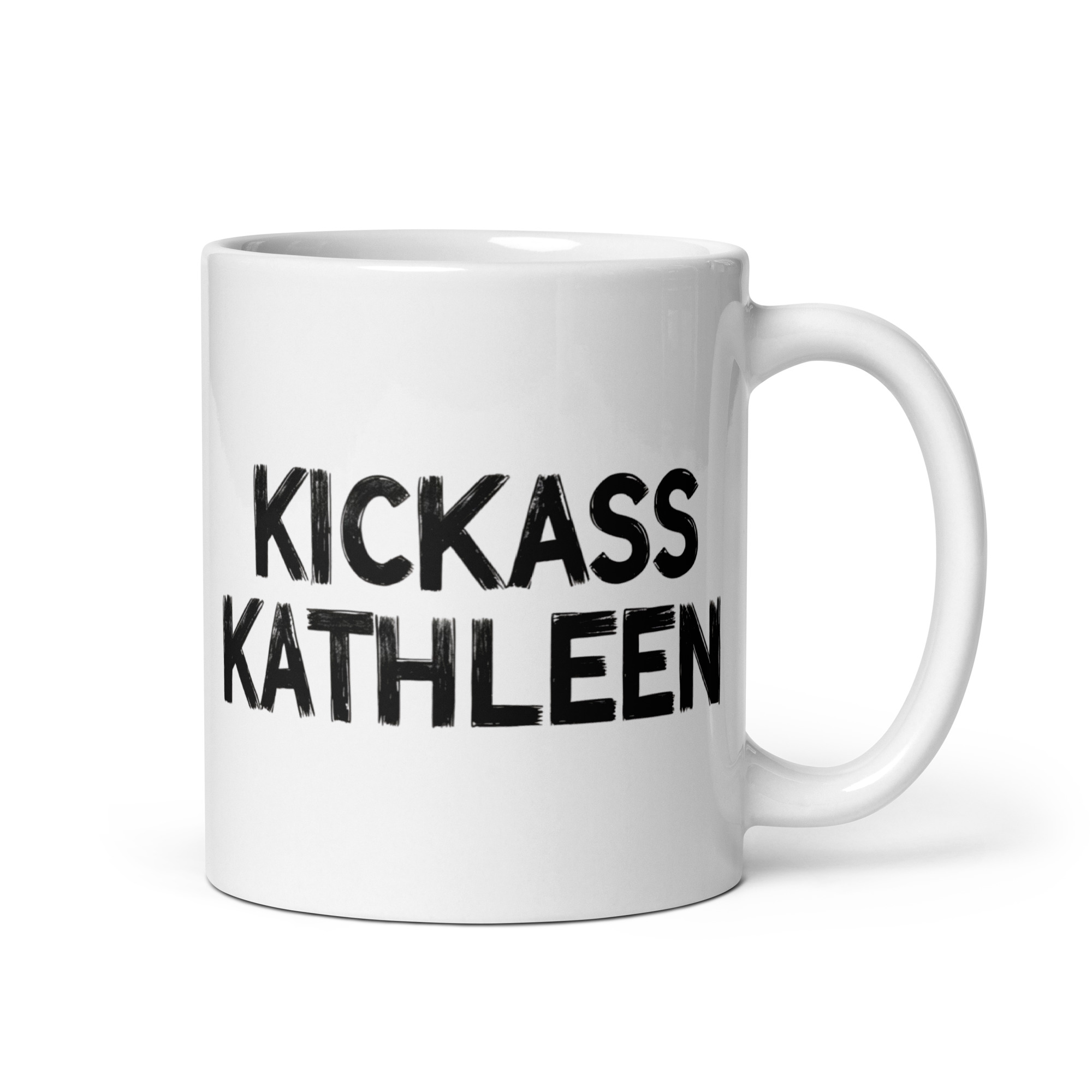 Kickass Kathleen – White glossy mug