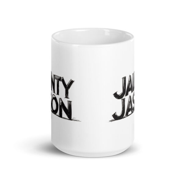 Jaunty Jason - White glossy mug - Image 6