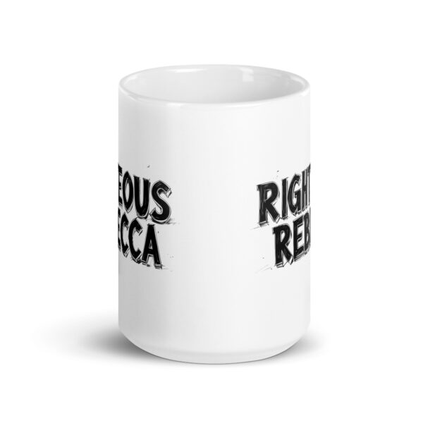 Righteous Rebecca - White glossy mug - Image 6