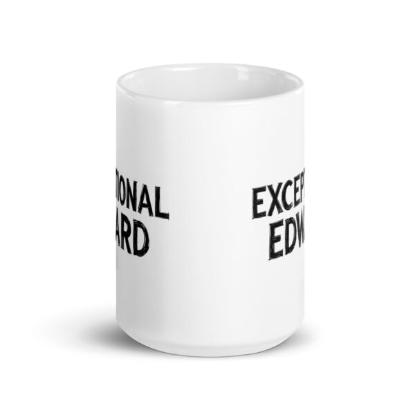 Exceptional Edward - White glossy mug - Image 6