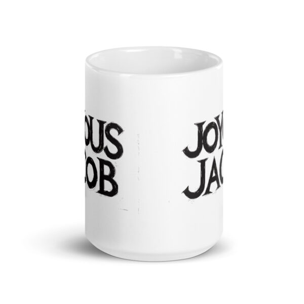 Joyous Jacob - White glossy mug - Image 6