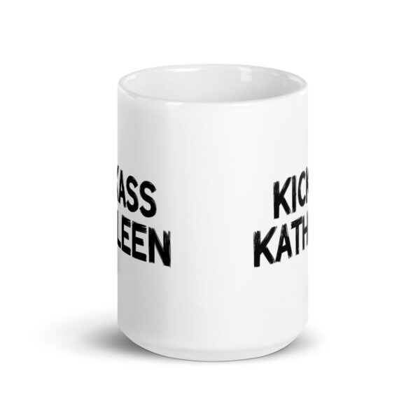 Kickass Kathleen - White glossy mug - Image 6