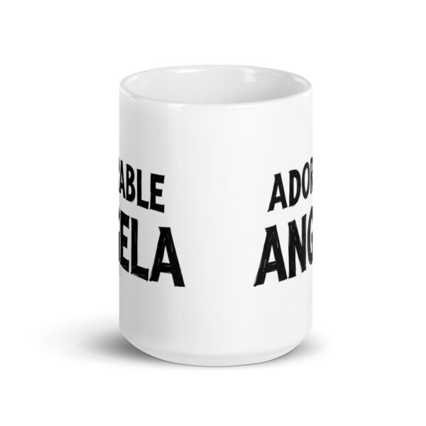 Adorable Angela - White glossy mug - Image 6