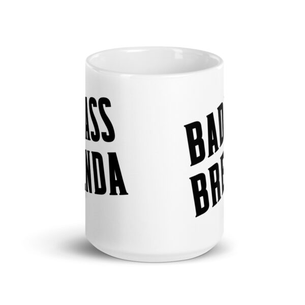 Badass Brenda - White glossy mug - Image 6
