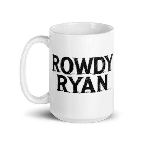Rowdy Ryan - White glossy mug - Image 5