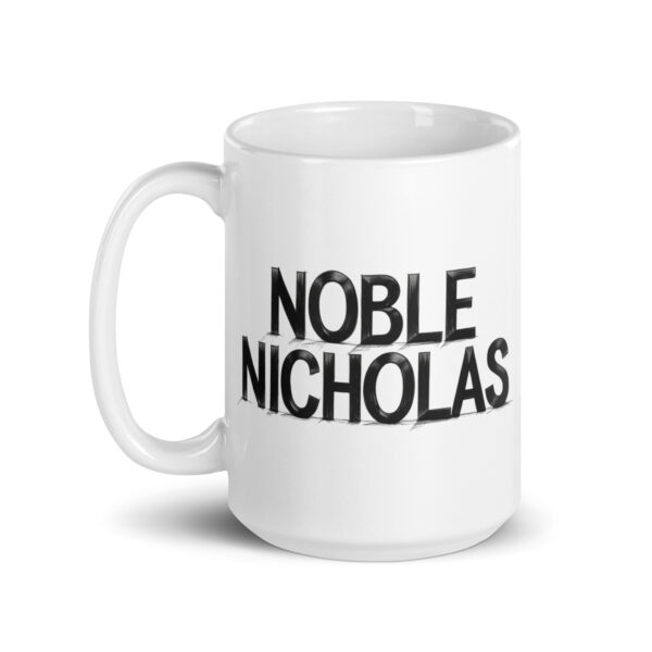 Noble Nicholas - White glossy mug - Image 5