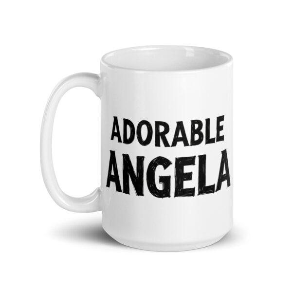 Adorable Angela - White glossy mug - Image 5