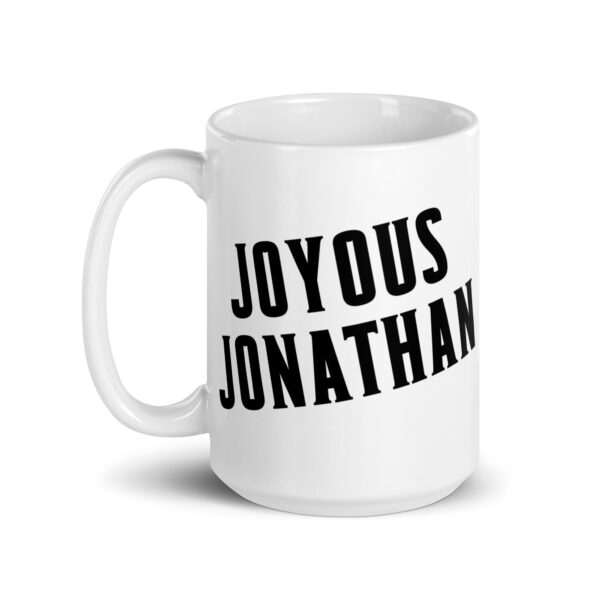 Joyous Jonathan  - White glossy mug - Image 5