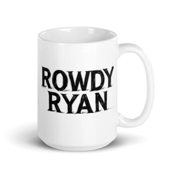 Rowdy Ryan - White glossy mug - Image 4