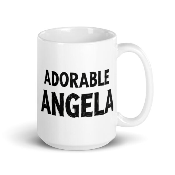 Adorable Angela - White glossy mug - Image 4
