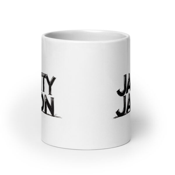 Jaunty Jason - White glossy mug - Image 9