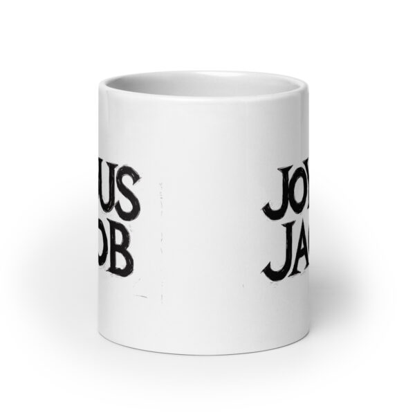 Joyous Jacob - White glossy mug - Image 9