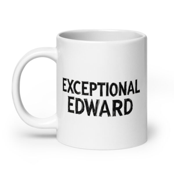 Exceptional Edward - White glossy mug - Image 8