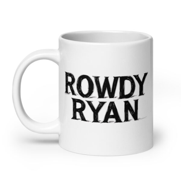 Rowdy Ryan - White glossy mug - Image 8