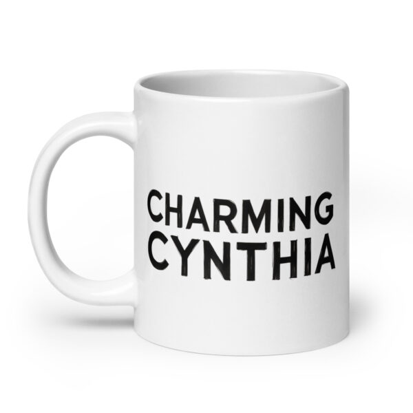 Charming Cynthia - White glossy mug - Image 8
