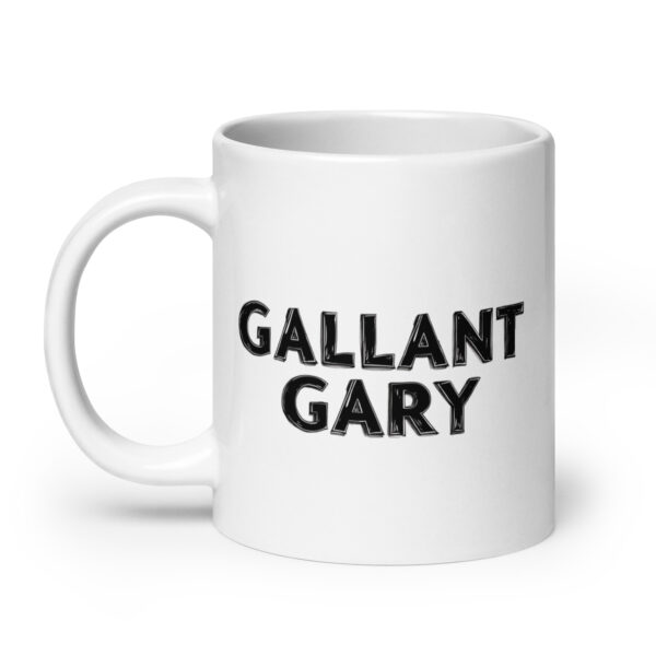Gallant Gary - White glossy mug - Image 8