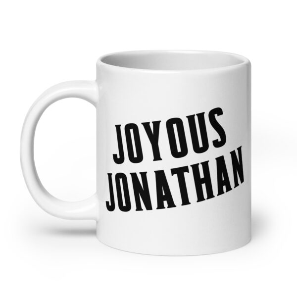 Joyous Jonathan  - White glossy mug - Image 8