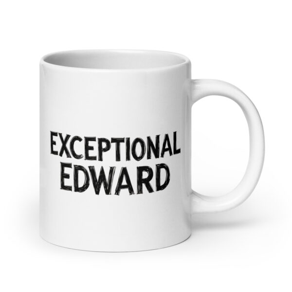 Exceptional Edward - White glossy mug - Image 7