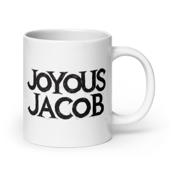 Joyous Jacob - White glossy mug - Image 7