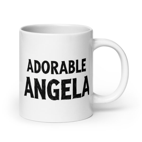 Adorable Angela - White glossy mug - Image 7