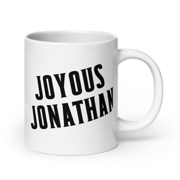 Joyous Jonathan  - White glossy mug - Image 7