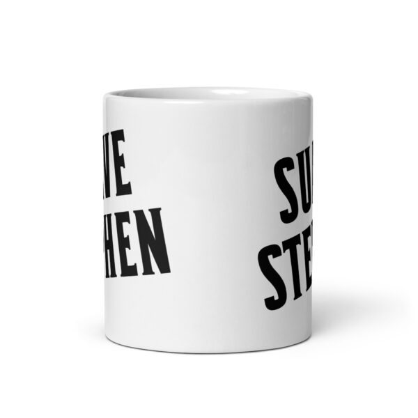 Suave Stephen - White glossy mug - Image 3